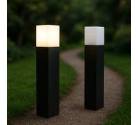 luce da giardino a colonna da terra per lampadina e27 - Coppia Set da 2 - IP65 [EEK: A]
