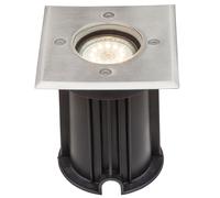 Luce da incasso LED Faretto da incasso Faretto da pavimento Acciaio inox Argento IP67 accessibile H 12,3 cm