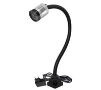 Luce da lavoro a collo di cigno flessibile LED impermeabile IP66 230 V 900 lumen Base a 4 fori con vite per tornio per macchina utensile industriale e banco da lavoro