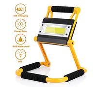 Luce da lavoro a LED, luce di supporto pieghevole portatile, luce di inondazione ricaricabile per riparazioni auto, campeggio, escursionismo, zaino in spalla, pesca, LED PANNOCCHIA 1500LM impermeabile