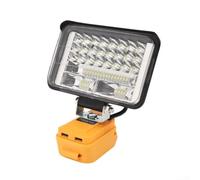 Luce da lavoro dinamica senza fili alimentata da compatibilità con batteria da 20 V, offre due comode opzioni di ricarica USB (6 pollici)