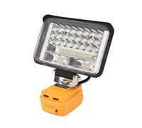 Luce da lavoro LED ricaricabile per batteria 20V con due porte di ricarica USB