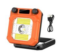 Luce da lavoro - Luce da campeggio | Lanterna da campeggio a LED | Torcia magnetica a LED, lampada di ispezione della torcia pieghevole portatile con display LCD, luci di lavoro ricaricabili per porti