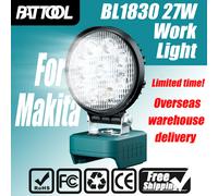 Luce da lavoro per Makita 14.4V 18V BL1815N BL1820 BL1830 BL1430 BL1840 BL1850 BL1860 Batteria agli ioni di litio Lampada esterna Facile da trasportare