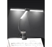 LUCE DA LEGGIO MUSICALE A PINZA 36CM 57 LED SUPER LUMINOSI 4 COLORI ULTRA AMPIA