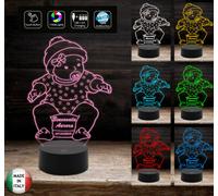 LUCE DA NOTTE Cameretta neonato Regalo originale Lampada 7 colori personalizzata [EEK: A++]