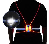 Luce da Notturna Gilet Riflettente Lampada da Petto un LED Carica USB8542