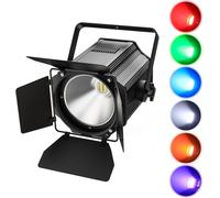 Luce da palcoscenico COB LED da 200 W con porte a fienile 6 in 1 RGBWA+UV LED Par-Lights DMX/Sound/Master-slave DJ 3500 ~ 7500 K COB Luce da discoteca per feste, matrimoni, chiese dramma