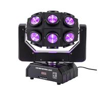 Luce da palcoscenico da 180 W con 18 LED RGBW, effetto di illuminazione | DMX 512 Sound Activited, rotazione continua a 360° per discoteca, club, matrimoni, feste a casa