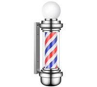 Luce da palo da barbiere a led retrò - Sernale di montaggio a parete impermeabile per negozi di barbiere - lampada rotonda da esterno a efficienza energetica