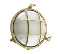 Luce Da Parete Esterna Alexia Ottone Vetro IP64 E27 24 cm Maritim