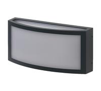 Luce Da Parete Esterno IP65 Alluminio E27 OSRAM 26 cm Scuro Grigio 1-Fiamma