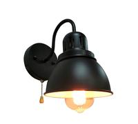 Luce da Parete, Lampada a Parete, Nero con Interruttore Lampada da Parete Interna Illuminazione di Antico con Interruttore a trazione 1 Fiamma per Camera da Letto, Soggiorno, Scale