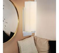 Luce Da Parete LED Di Lusso In Vetro Argento 1-Fiamma 470 Lumen