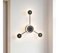 Luce Da Parete LED Dimmabile Indiretta Nero 53 cm 18 W 3000 K 4 Luci