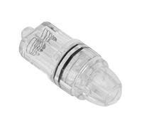 Luce da Pesca a Caduta Profonda Luce da Pesca a LED in Plastica Trasparente AA Alimentata a Batteria per Traina D'acqua Dolce di Mare (WHITE)