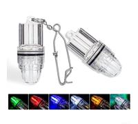 Luce da pesca a LED con doppia modalità per pesca con esche in acque profonde, impermeabile e portatile, con opzioni fisse e lampeggianti (verde lampeggiante)