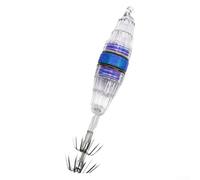 Luce da pesca a LED per pesca notturna con ganci per ombrello a doppia fila e alloggiamento in ABS resistente per una maggiore durata (con ganci blu)