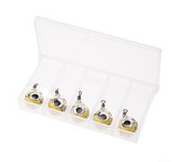 Luce da pesca a LED per uso subacqueo a goccia profonda, attrattore rotondo lampeggiante per pesci, oltre 300 ore di durata, impermeabile fino a 1 o 5 pezzi (colore variabile) (5 pezzi colorati)