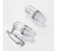 Luce da pesca compatta a LED a doppia modalità per uso in acque profonde, con modalità fissa e lampeggiante e costruzione impermeabile (sempre accesa)