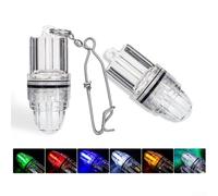 Luce da pesca compatta a LED a doppia modalità per uso in mare profondo, con modalità fissa e lampeggiante e costruzione impermeabile (bianco lampeggiante)