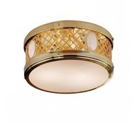 Luce da Soffitto Licht-Erlebnisse Alwin 2 Luci E14 Rotonda Metallo Vetro Ø25 cm