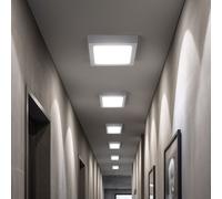 Luce da Soffitto Pannello Lampada Montaggio Letto Corridoio Bianco LED 6er Set [EEK: F]