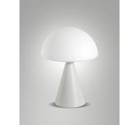 Luce da Tavolo Bianco Collezione BLIP 1 Luce LED Fabas Dimmerabile e Orientabile