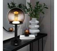 Luce da Tavolo Lampada Comodino LED Regolatore Touch Fumé Nero Batteria [EEK: Inaditato]