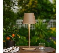 Luce da Tavolo Lampada per Esterni Cambio Colore Balcone Touch Dimmer LED 38cm [EEK: Inaditato]