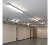 Luce da Vasca Lampada per Ambienti Umidi Tubo Officina LED IP65 L 120 CM 8er Set [EEK: Non valutato]