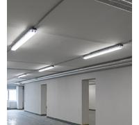 Luce da Vasca Lampada per Esterni Umidità LED Garagenlampe Diurna Plafoniera 4x [EEK: Inaditato]