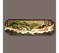 Luce d'atmosfera a LED 3D, decorazione da parete per soggiorno, camera da letto, corridoio, motivo pino accogliente