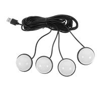 Luce d'atmosfera automatica USB 1 in 4 vie Luce interna per auto Lampada