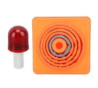 Luce d'avvertimento LED a cono riflettente portatile pieghevole per sicurezza stradale per cantieri edili notturni