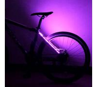 Luce Decorativa Per Bicicletta, Lampada Posteriore Multicolore, Luce Corda Con T-elaio Per Bici A LED Con Scatola Batteria, Avviso Impermeabile A Prova Di Polvere, Per Biciclette, Scooter E Moto