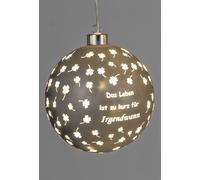 Luce Decorativa Sospesa Sfera LED Grigia La Vita È Troppo Breve Ø 10Cm 12Cm 15Cm