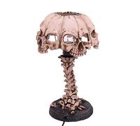 Luce del cranio, lampada scheletro | 4 testa cranio lampada gotica leggera, decorazione horror in resina, luci decorative di Halloween spaventose, tavolo 3D per il soggiorno