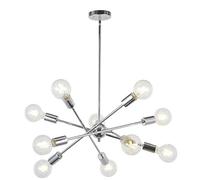 Luce del Dorato Light Soggiorno soffitto Durante la Pranzo Camera da Letto Studio appendetta Lampada Leggera lampadario Nordico Sputnik lampadari-Silver 8