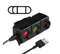 Luce del freno per bicicletta, impermeabile, accessori per bici, sensore di vibrazione, luci posteriori per bicicletta, per guida notturna, viaggi su strada, scooter, sport, viaggi all'aperto, viaggi