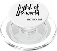 Luce Del Mondo Scrittura Religiosa Che Dice Versetto Bibbia PopSockets PopGrip per MagSafe