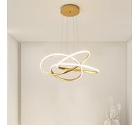 Luce del pendente del LED Lampada a sospensione moderna dell'oro soffitto Luce decorativa del pendente Lampadario creativo del LED Dimmable con il telecomando Lampade a sospensione moderne del progett