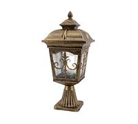 Luce del prato retrò americano lanterna di vetro per esterni vintage luci pilastro nero colonna luce impermeabile esterno cortile giardino strada lampada decorazione villa Europa porta palo