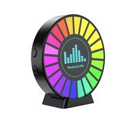 Luce del Ritmo Musicale RGB, Luce Ambientale Portatile Ricaricabile Tramite USB con Controllo del Suono con Controllo App, per Auto, Feste, attività All'aperto, Stanza(Size:Ricaricabile)