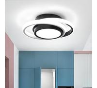 Luce del soffitto LED LED Forma Creativa personalità Bianca Lampada a soffitto di Piccole Dimensioni Nero per corridoio Cucina Soggiorno Caldo Luce Fredda Bianca Luce Bianca 19w