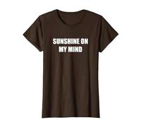 Luce del Sole sulla mia Mente Maglietta, Donna, Marrone, M