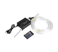 Luce del vestito del cielo stellato in fibra ottica, kit di decorazione per soffitto a LED da 16W con telecomando via cavo(Spina UE)