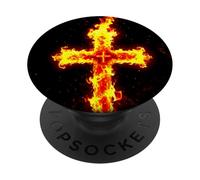 Luce dello Spirito Santo cristiano / Gesù Cristo Cross PopSockets PopGrip Adesivo