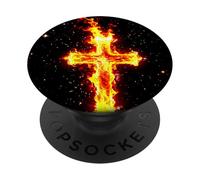 Luce dello Spirito Santo cristiano / Gesù Cristo Cross PopSockets PopGrip Adesivo