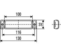 Luce demarcazione laterale HELLA 2PS 008 645-991